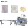 Awtomatikong down paper pizza bread pillow packaging machine.